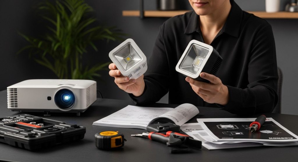 pemilihan lampu projektor