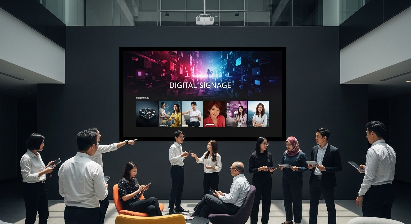 Understanding Digital Signage Projectors in Malaysia - Projector Display