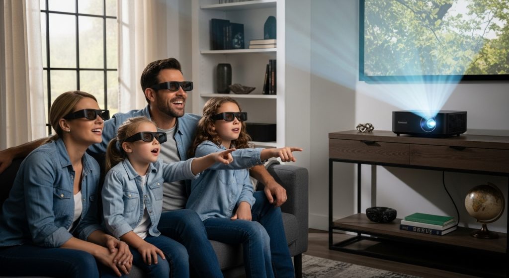 3d projectors for home, home theater, family viewing