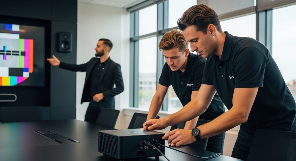 sistem suara untuk projektor