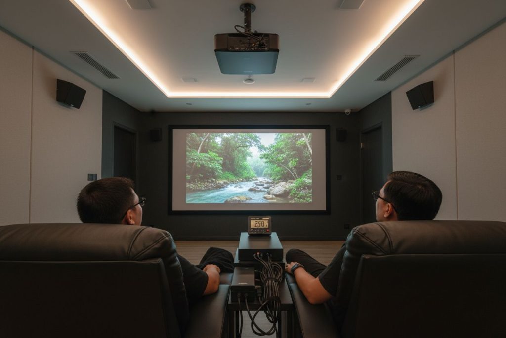 home theater projector power
