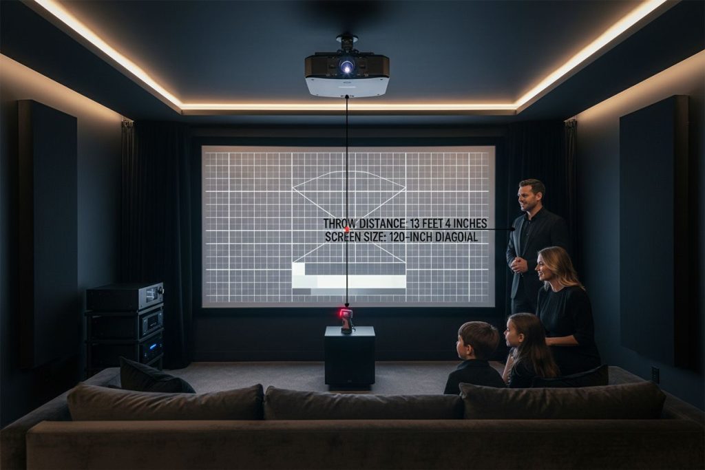 projector throw distance