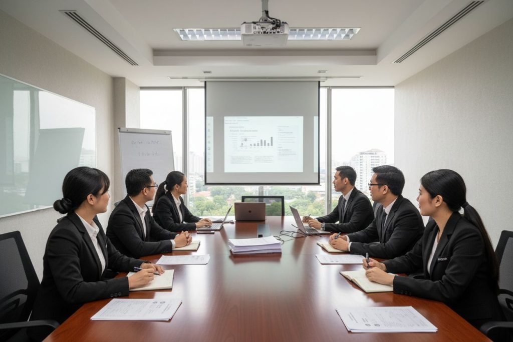 bilik mesyuarat projektor