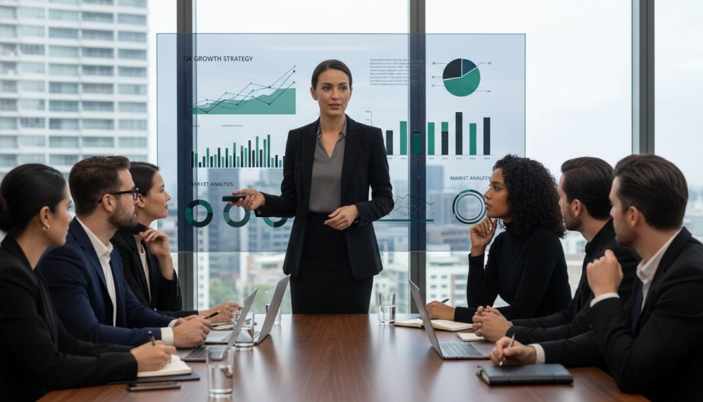 business presentation boardroom