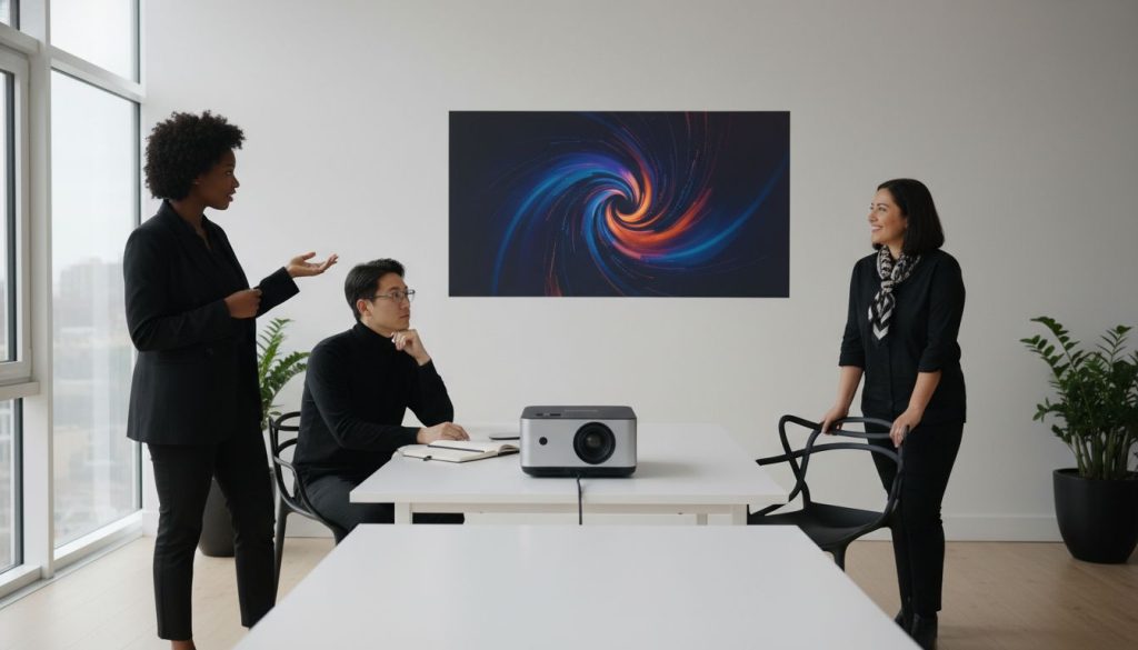 portable projectors for presentations hero header image