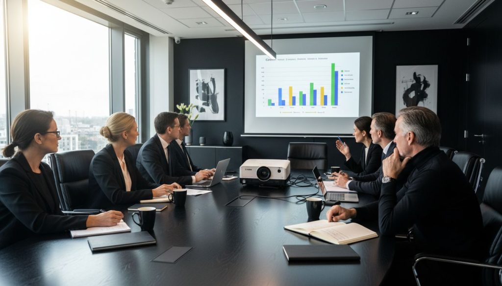 projector boardroom presentation