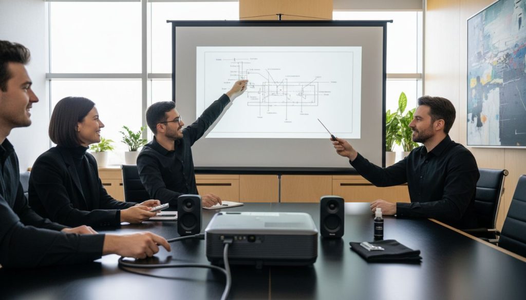 aksesori projektor utama