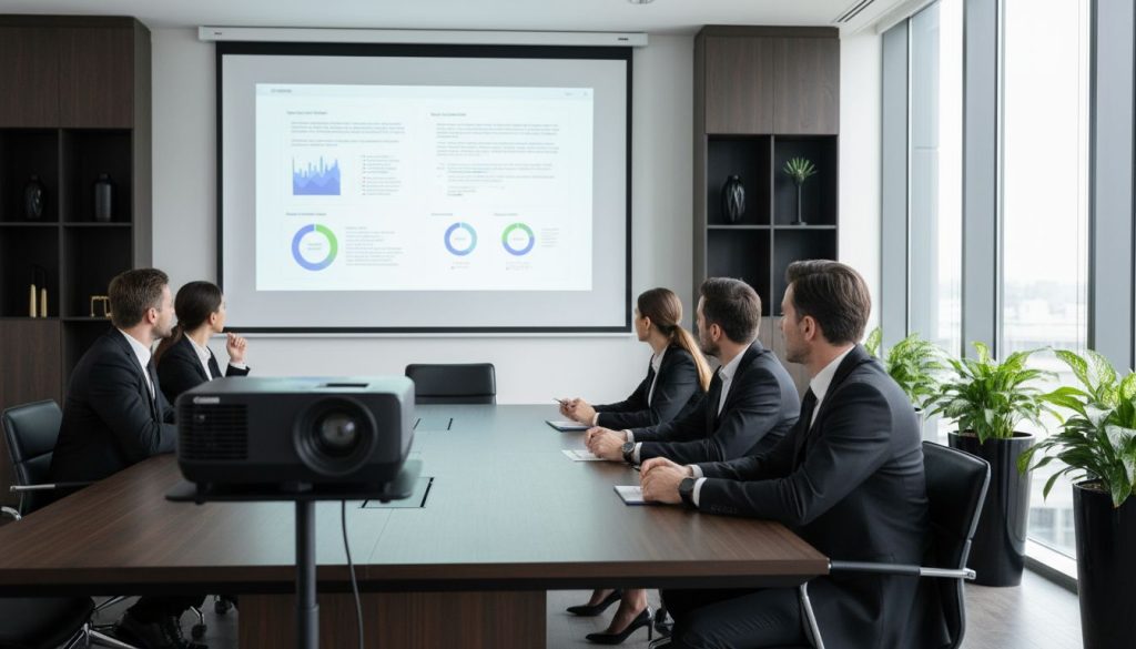 mesyuarat profesional projektor