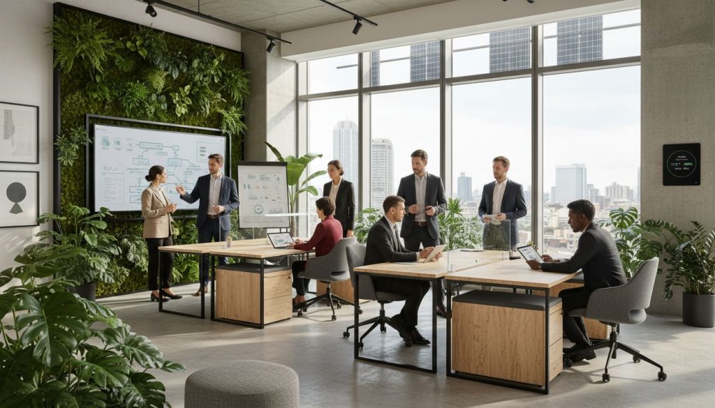 sustainable office workspace