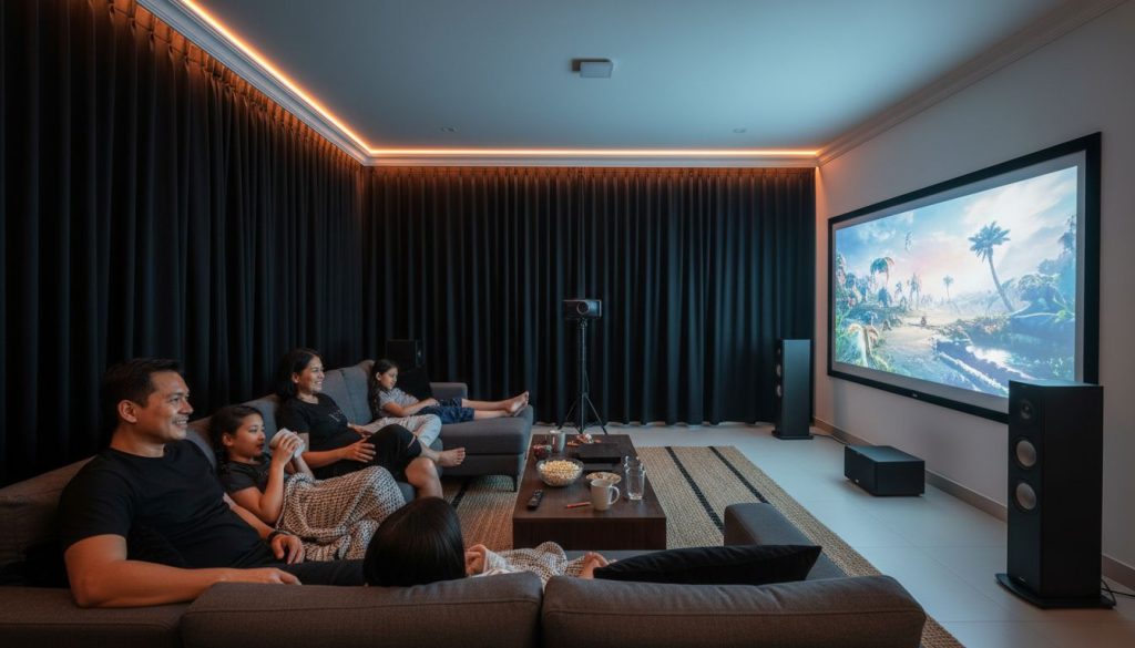 home projector setup