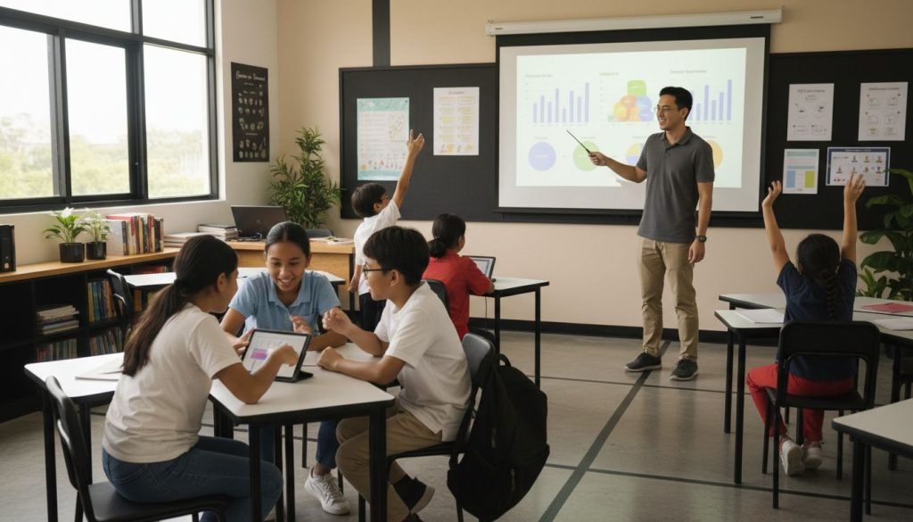 kelas projektor pendidikan